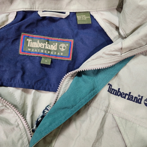 90s~00'S Timberland WEATHERGEAR Blouson Men's M size unclear yellow type Vintage Second Hand